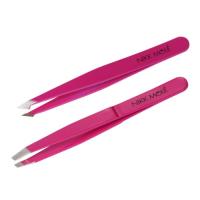 Набор пинцетов Nikk Mole 2шт (Малина)