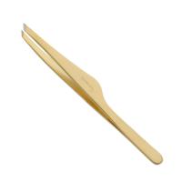 Пинцет для бровей Solinberg G805 (ручная заточка), золотистое покрытие