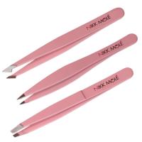 Набор пинцетов Nikk Mole 3 шт (Розовый)
