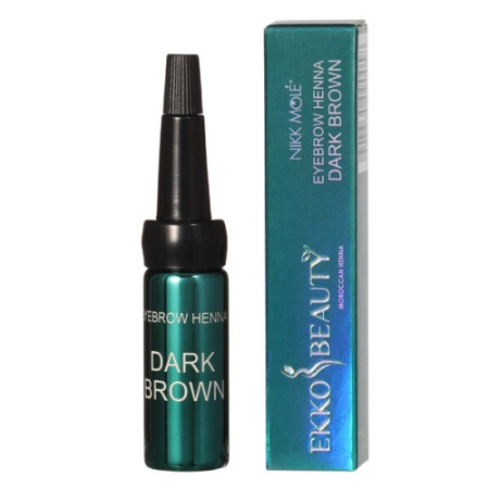 DARK BROWN хна для бровей EkkoBeauty