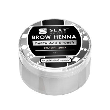 Паста для бровей белая SEXY BROW HENNA, 15 г-2