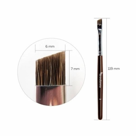 Кисть для бровей BrowXenna® № 3, для тамповки, енот, 1 шт.-2