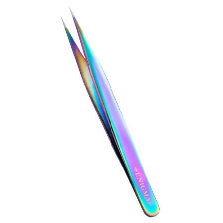 Пинцет прямой Enigma (Chameleon с ручной заточкой extra-sharp)